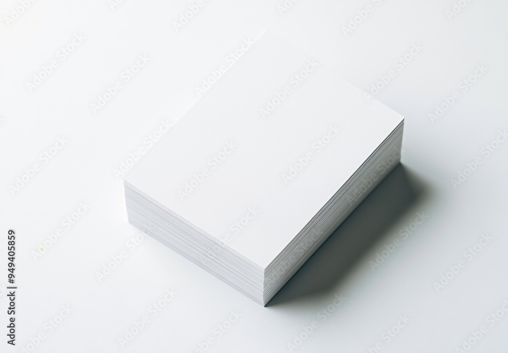 Stack of white papers Stack of white papers