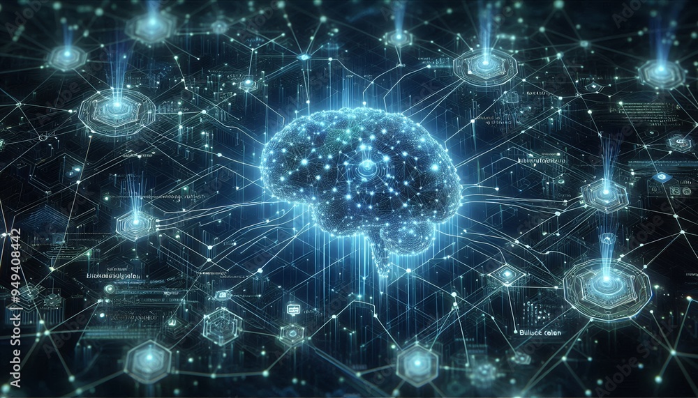 Cyber big data flow blockchain data network line Cyber big data flow blockchain data network line