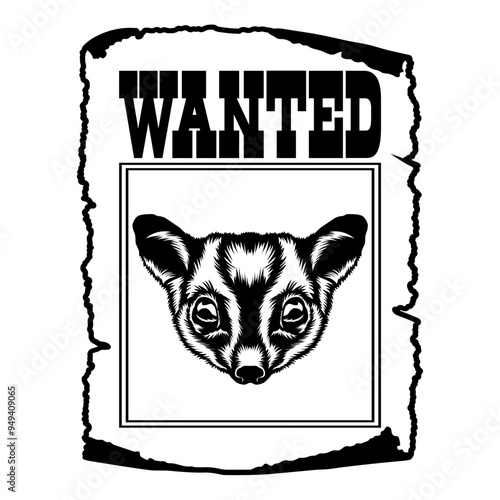 Sugar Glider Wanted Poster