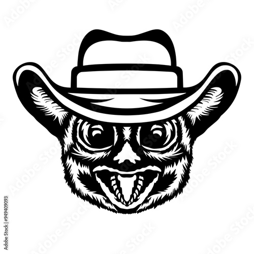 Tarsier In Cowboy Hat
