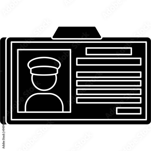 Taxi License Icon