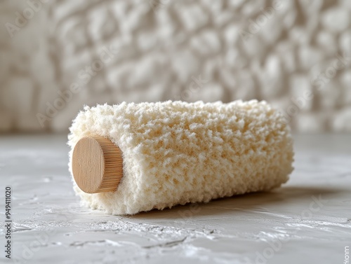 A floating lint roller with a few pieces of lint a  691 spa, bath, towel, beauty, massage, wellness, care, bathroom, relax, hygiene, relaxation, natural, treatment, zen, health, salt, body, aromathera photo