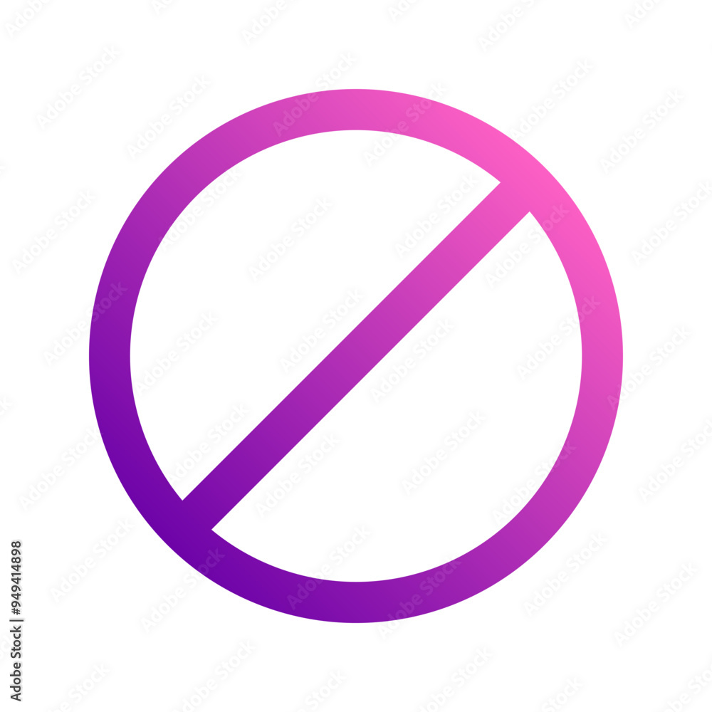 stop sign gradient icon