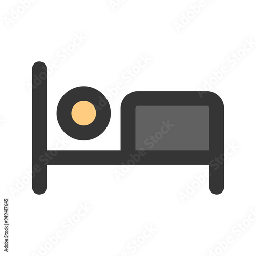 accommodation outline fill icon