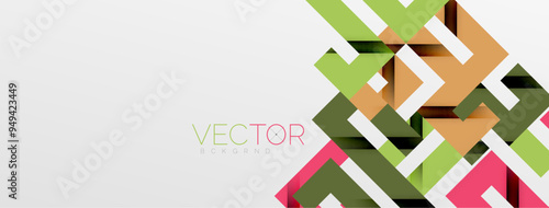 Color bend lines with shadow texture effect. Vector Illustration For Wallpaper, Banner, Background, Card, Book Illustration, landing page