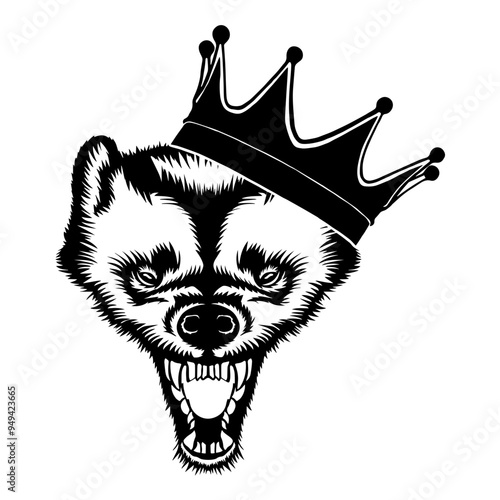 Wolverine Wearing A Crown