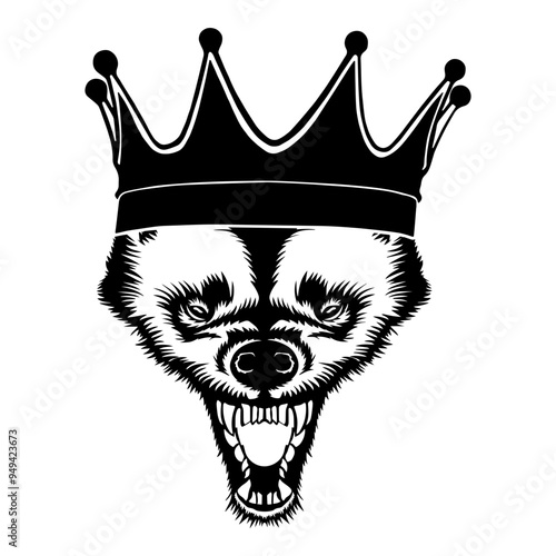 Wolverine Wearing A Crown