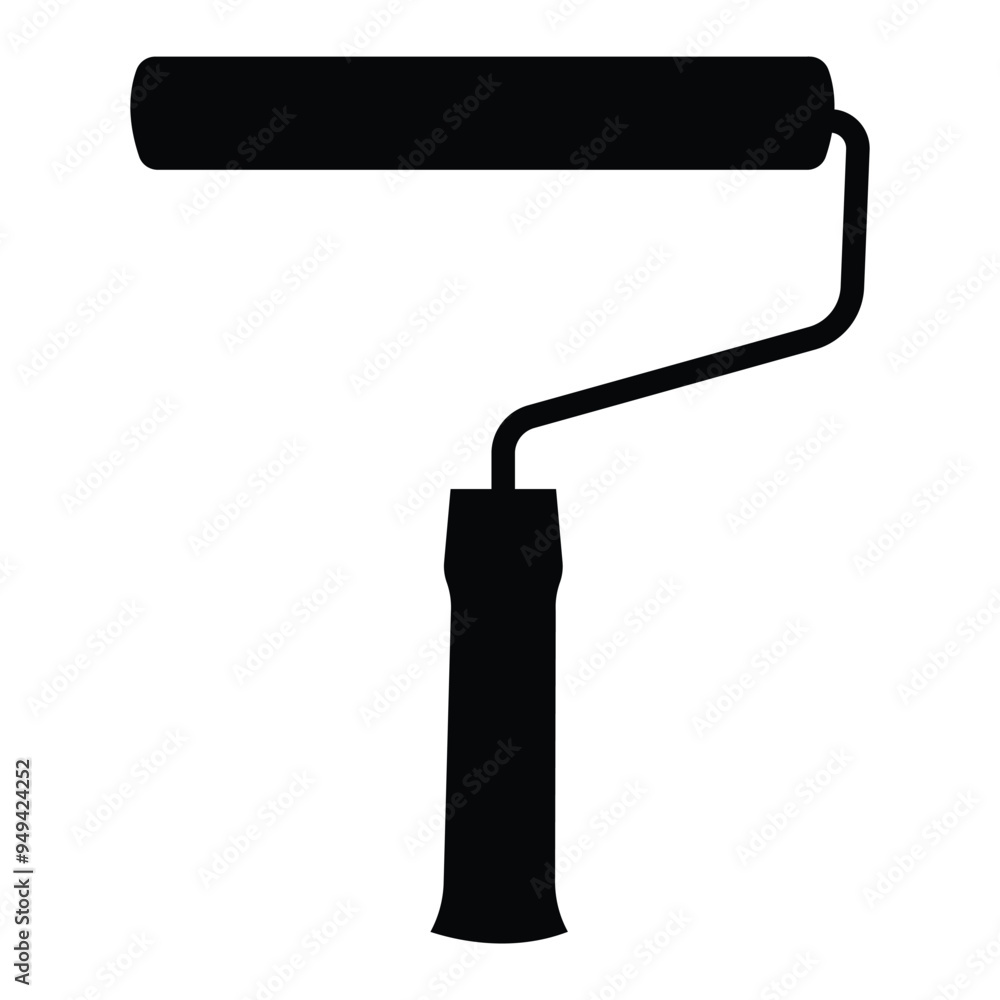 Paint roller icon. Painting tools sign isolated on white background. Painter work tool symbol. Vector illustration Paint roller icon. Painting tools sign isolated on white background. Painter work tool symbol. Vector illustration