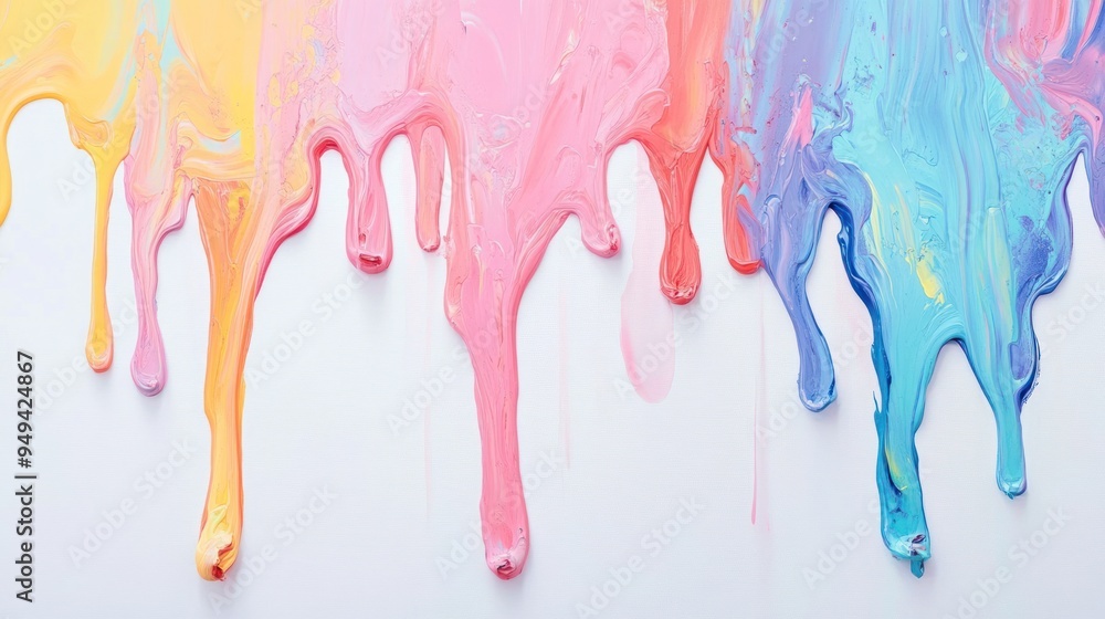 Abstract Dripping Paint Art Abstract Dripping Paint Art