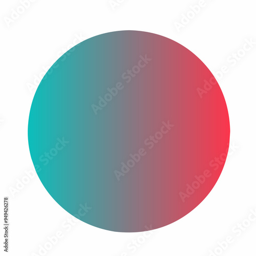 round red gradient color design illustration