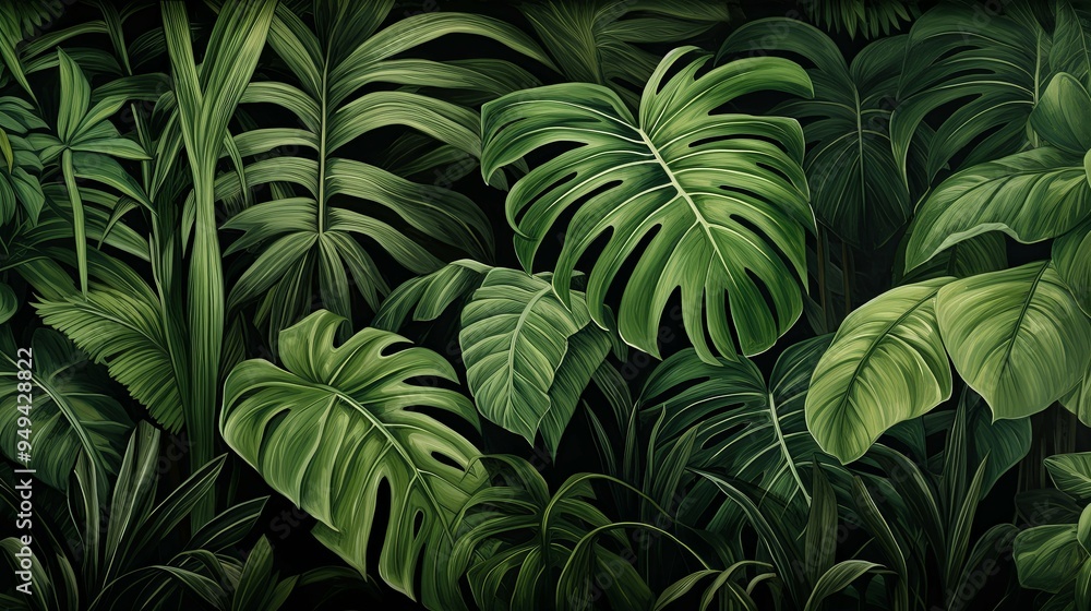 green leaves background green leaves background