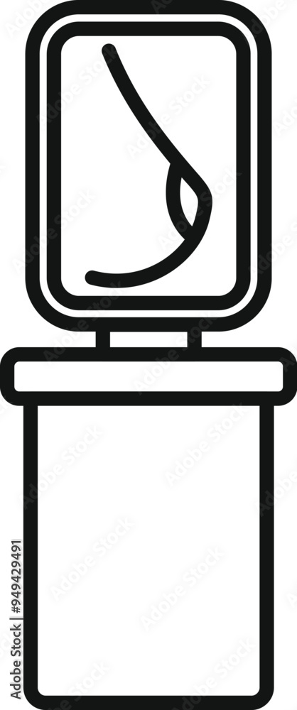 Mammography scan result showing woman breast on screen displaying cancer cells for doctor consultation in hospital room Mammography scan result showing woman breast on screen displaying cancer cells for doctor consultation in hospital room