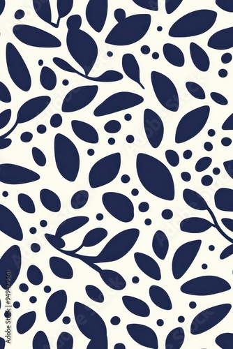 Elegant minimalist design featuring Galician Sargadelosinspired shapes in navy blue on a crisp white backdrop.