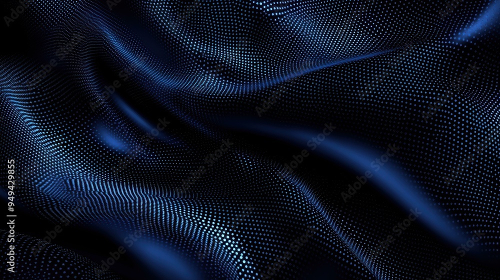 Explore a cuttingedge 3D abstract design, featuring a dark blue background and flowing dots that represent modern tech concepts. Explore a cuttingedge 3D abstract design, featuring a dark blue background and flowing dots that represent modern tech concepts.