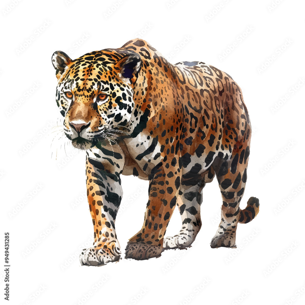 Vector illustration of a jaguar, a cartoon clipart character, an animal in a flat style on a white background. Wild animals, wild creatures, the concept of wildlife. Vector design of the jaguar.
Vector illustration of a jaguar, a cartoon clipart character, an animal in a flat style on a white background. Wild animals, wild creatures, the concept of wildlife. Vector design of the jaguar.