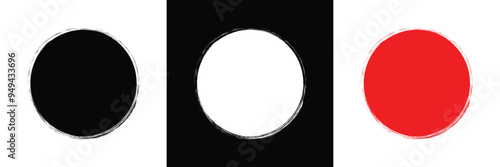 grange circle line sketch set. Vector circular scribble doodle round circles for message note mark design element. Pencil or pen graffiti bubble or ball draft illustration in eps 10.