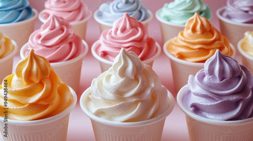 Colorful Swirls of Frosting Colorful Swirls of Frosting