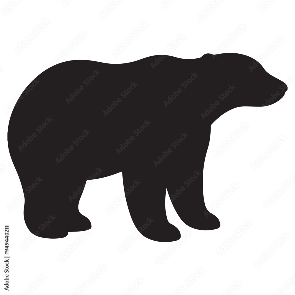 Fototapeta premium Silhouette of a Bear