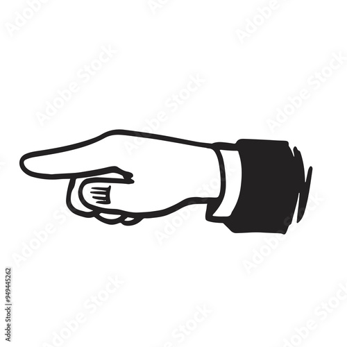 Pointing Hand Direction Sig...