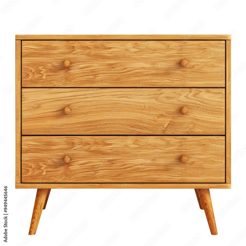 Modern chest of drawers isolated on transparent white background, clipping path Modern chest of drawers isolated on transparent white background, clipping path
