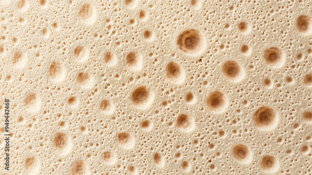 Beige Abstract Background with Tiny Holes and Circles