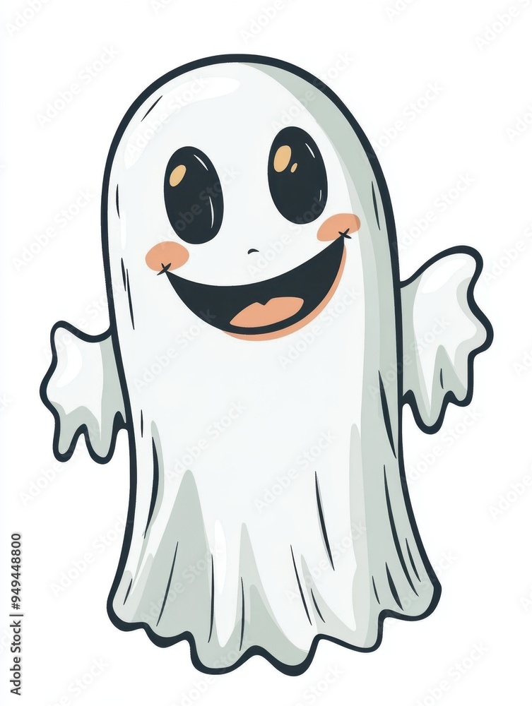 Obraz premium Halloween characters white background