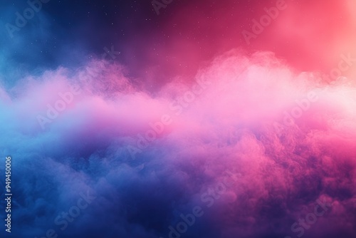 A colorful cloud of smoke with a pinkish hue