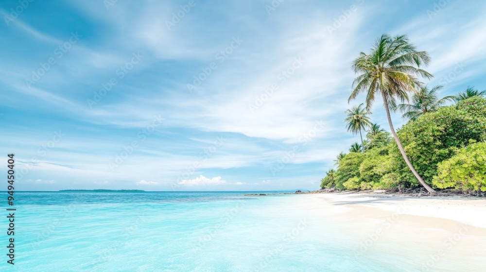 Fototapeta premium Vacation on a deserted island in the tropics