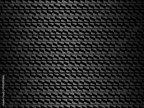 Black metal texture steel background. Perforated metal sheet.