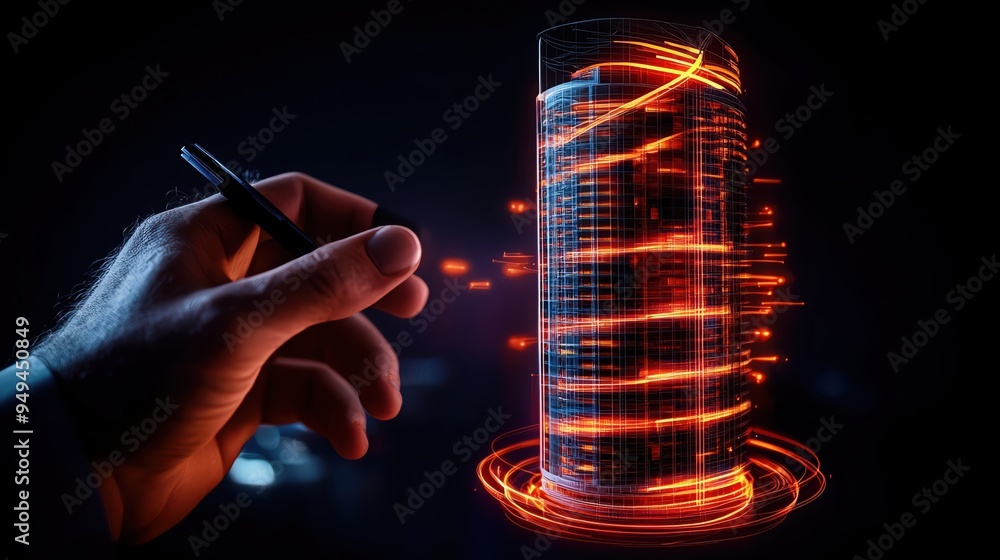 Innovative architectural blueprint of a futuristic skyscraper, with engineers discussing sustainable materials Futuristic skyscraper blueprint, sustainable architecture Innovative architectural blueprint of a futuristic skyscraper, with engineers discussing sustainable materials Futuristic skyscraper blueprint, sustainable architecture
