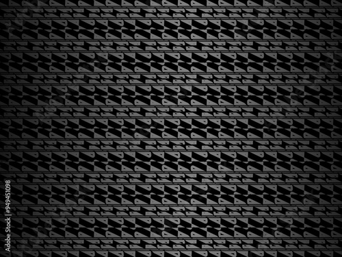 Black metal texture steel background. Perforated metal sheet.