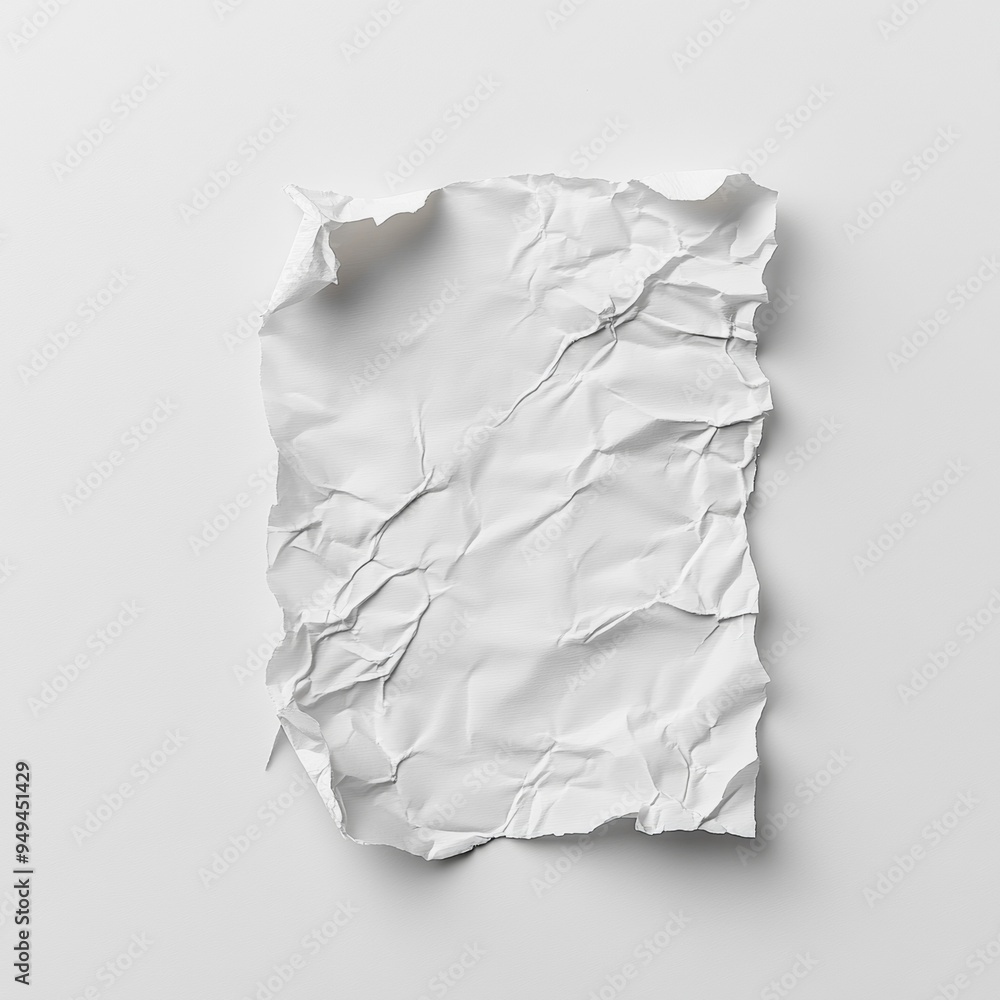 Blank white rectangle cut adhesive crumpled tape mockup Blank white rectangle cut adhesive crumpled tape mockup