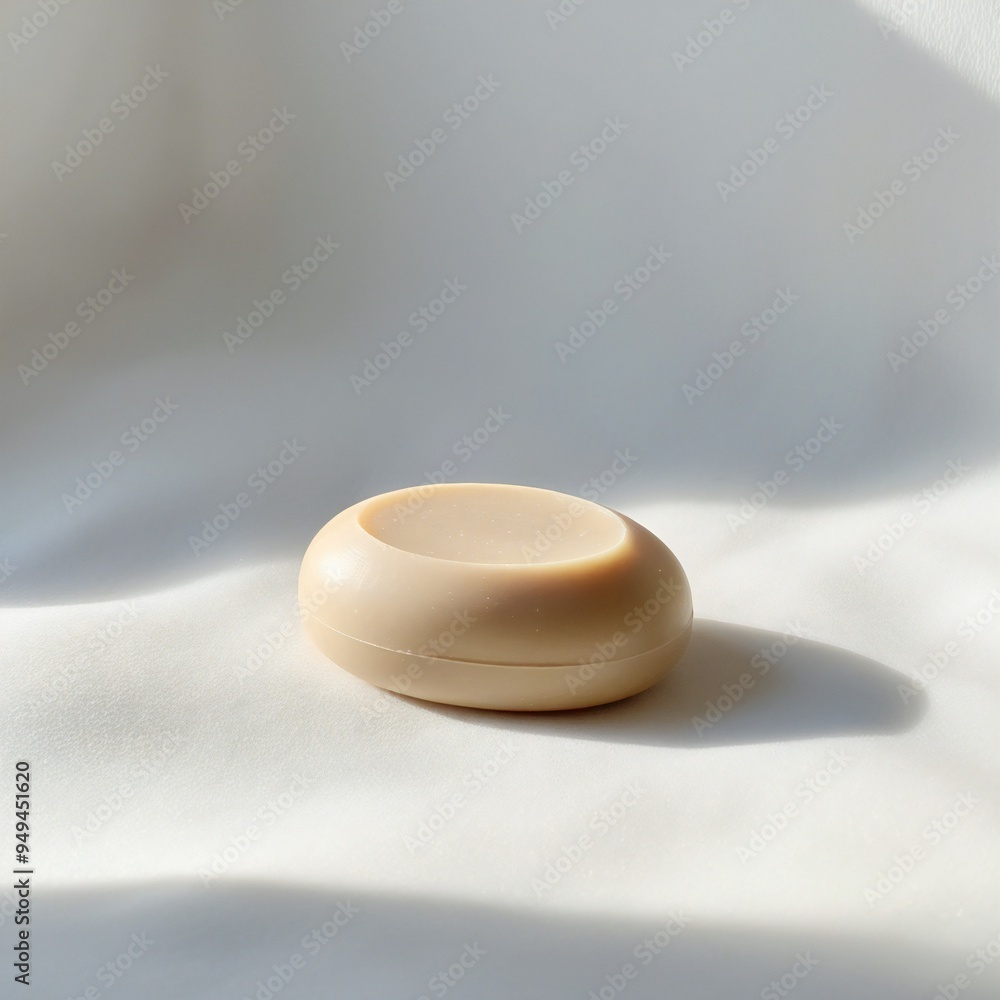 close up of a bowl of white salt and soap close up of a bowl of white salt and soap