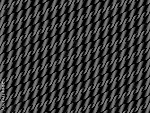 Black metal texture steel background. Perforated metal sheet.