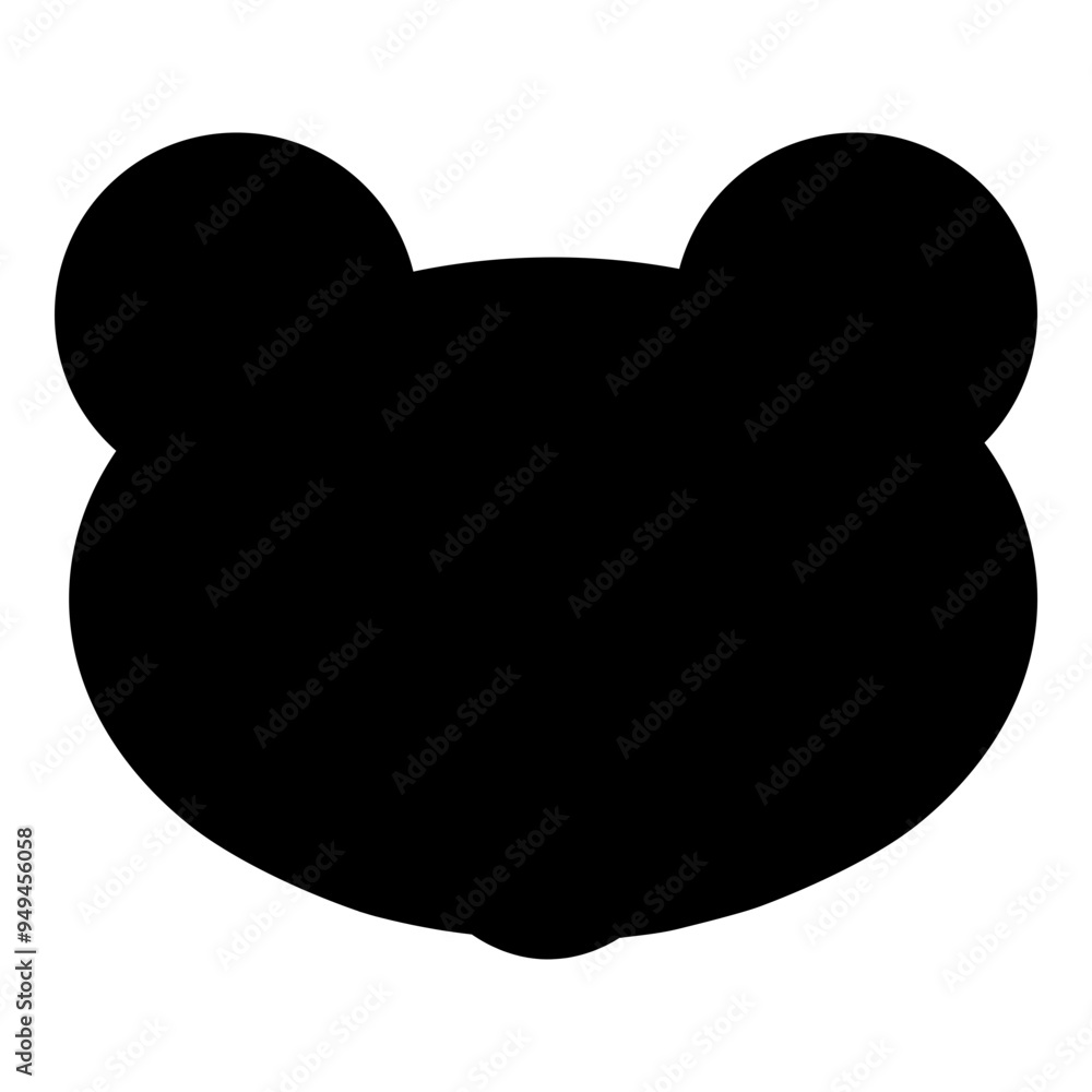 Frog Silhouette Face