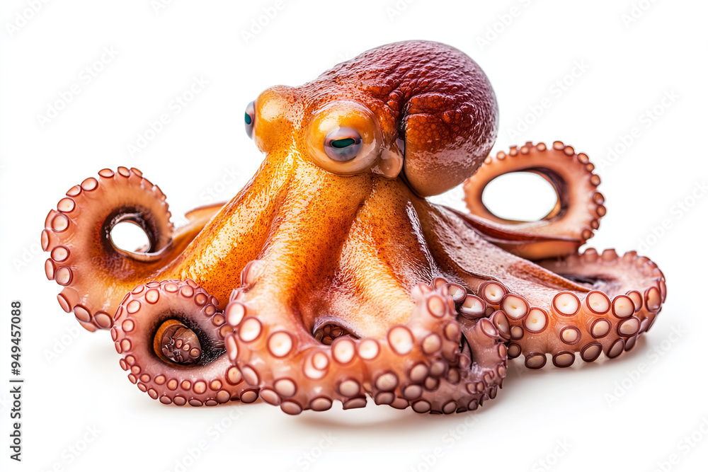 Octopus tentacles isolated on white background Octopus tentacles isolated on white background