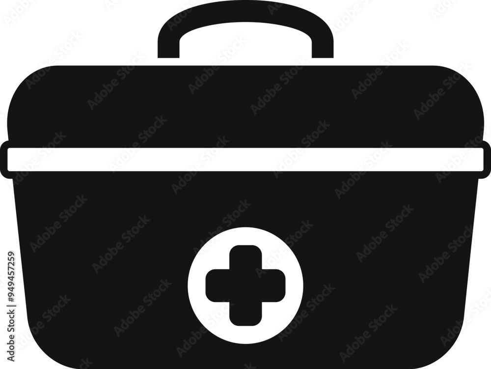 This simple vector illustration of a first aid kit is perfect for projects related to health and safety This simple vector illustration of a first aid kit is perfect for projects related to health and safety