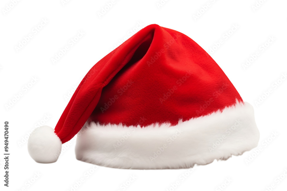 Santa Claus Hat on White Background Santa Claus Hat on White Background