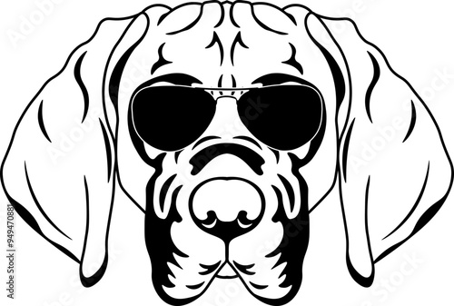 Hanoverian Scenthound In Sunglasses