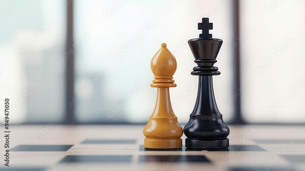 Business alignment, strategic goals, corporate vision, 3D illustration Business alignment, strategic goals, corporate vision, 3D illustration
