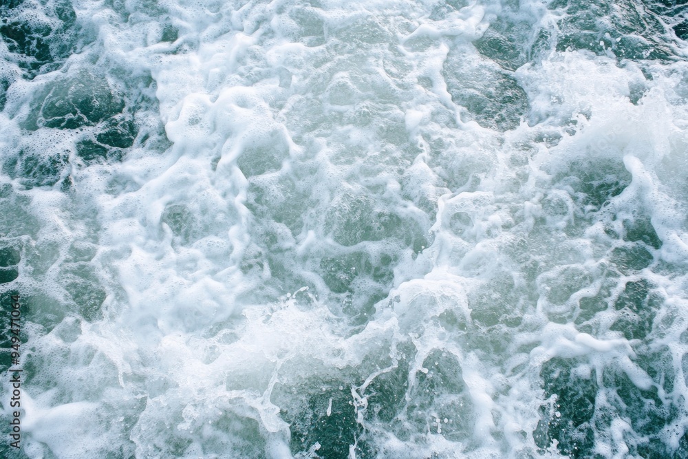 Ocean water background with foam. Ocean water splash. Not a calm , ai Ocean water background with foam. Ocean water splash. Not a calm , ai