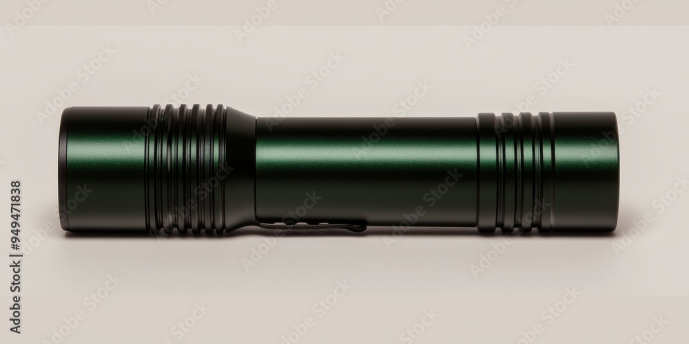A bright green flashlight with a black onoff switch centered on a plain background highlighting its utility and design A bright green flashlight with a black onoff switch centered on a plain background highlighting its utility and design