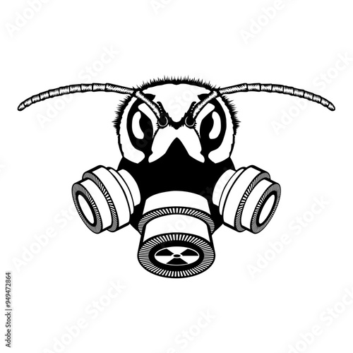 Hornet In Gas Mask