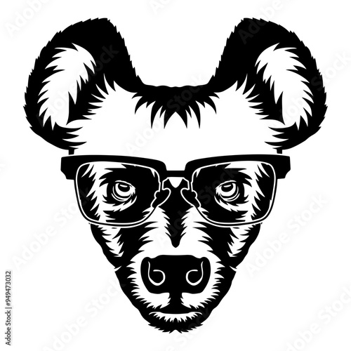 Hyena In Glasses