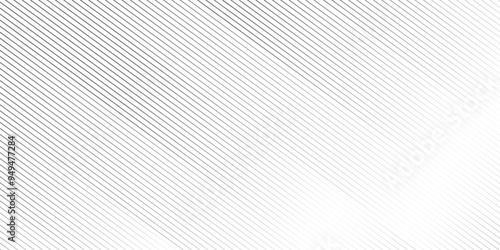 Abstract thin black and white gradient silver tech stripe diagonal line vector carve wave minimal texture. vector illustration monochrome stripe pattern technology web graphic design.