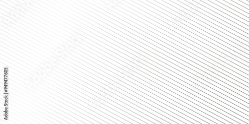 Abstract thin black and white gradient silver tech stripe diagonal line vector carve wave minimal texture. vector illustration monochrome stripe pattern technology web graphic design.