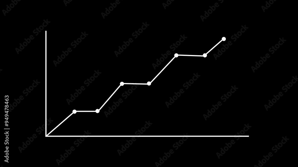 Abstract stock business graph growth animation background. Business growth concept continuously graph chart showing increment sales profit up to future target. Abstract stock business graph growth animation background. Business growth concept continuously graph chart showing increment sales profit up to future target.