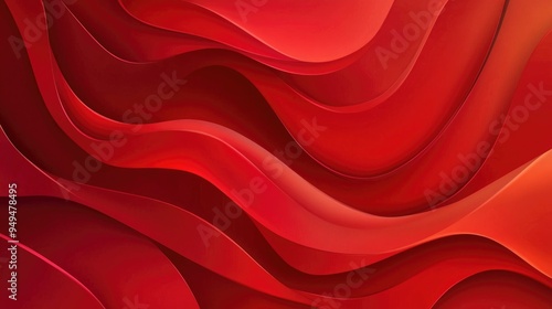 Red abstract backdrop featuring a dynamic arrangement of shapes