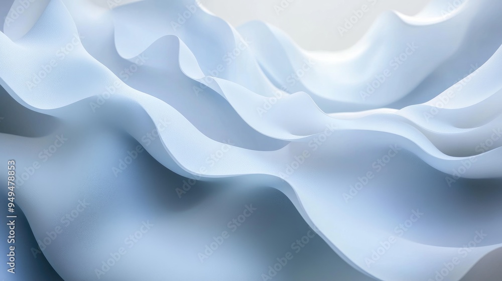 Obraz premium Dynamic gradient abstract background in white tones