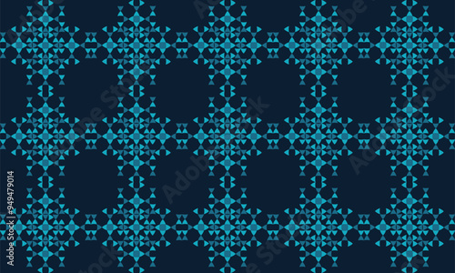 Fabric pattern, european, textile graphics, patchwork, ikat vector,